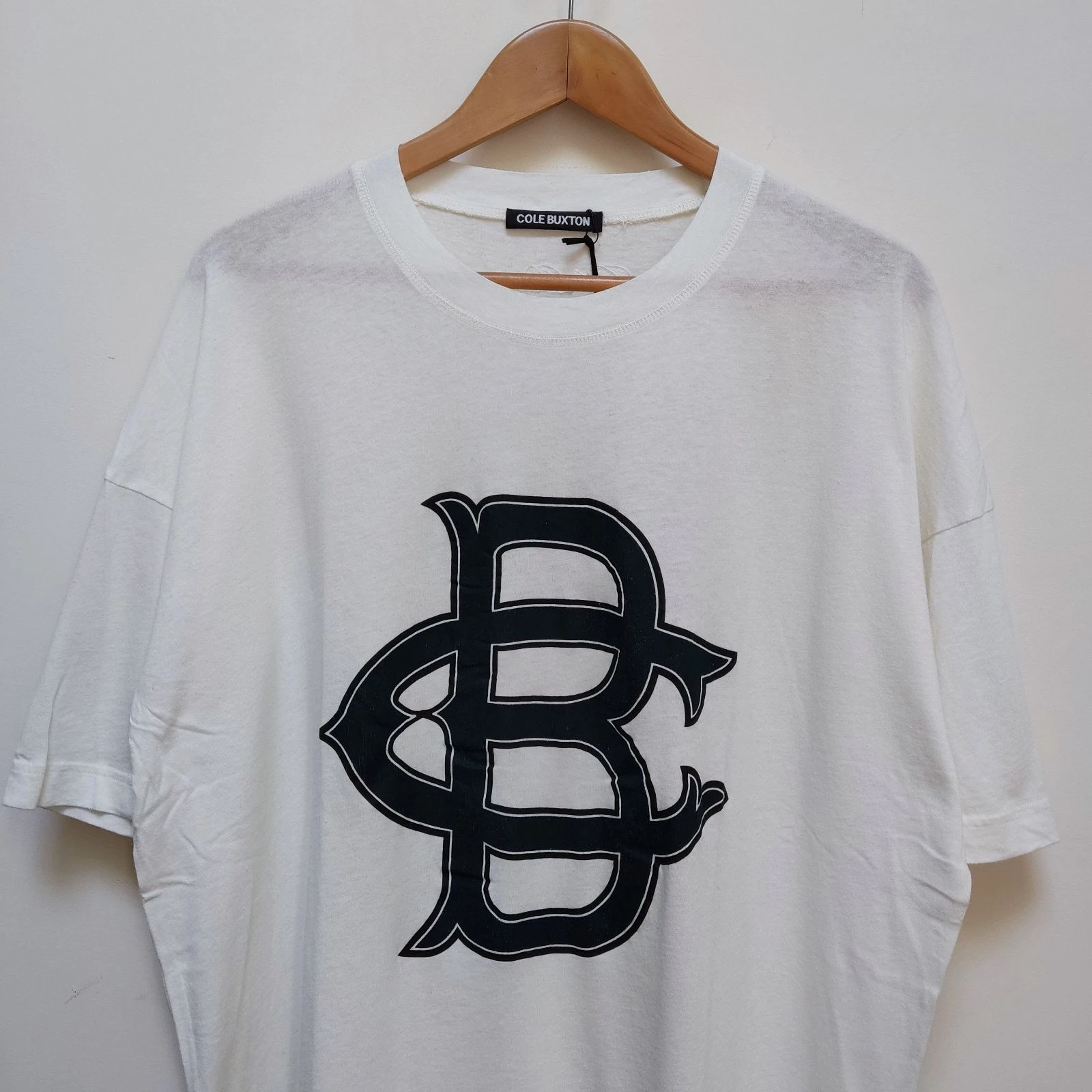 Cole Buxton Size XL T-Shirt CB Béisbol Vintage Blanco bosque/Verde Negro – photo 2